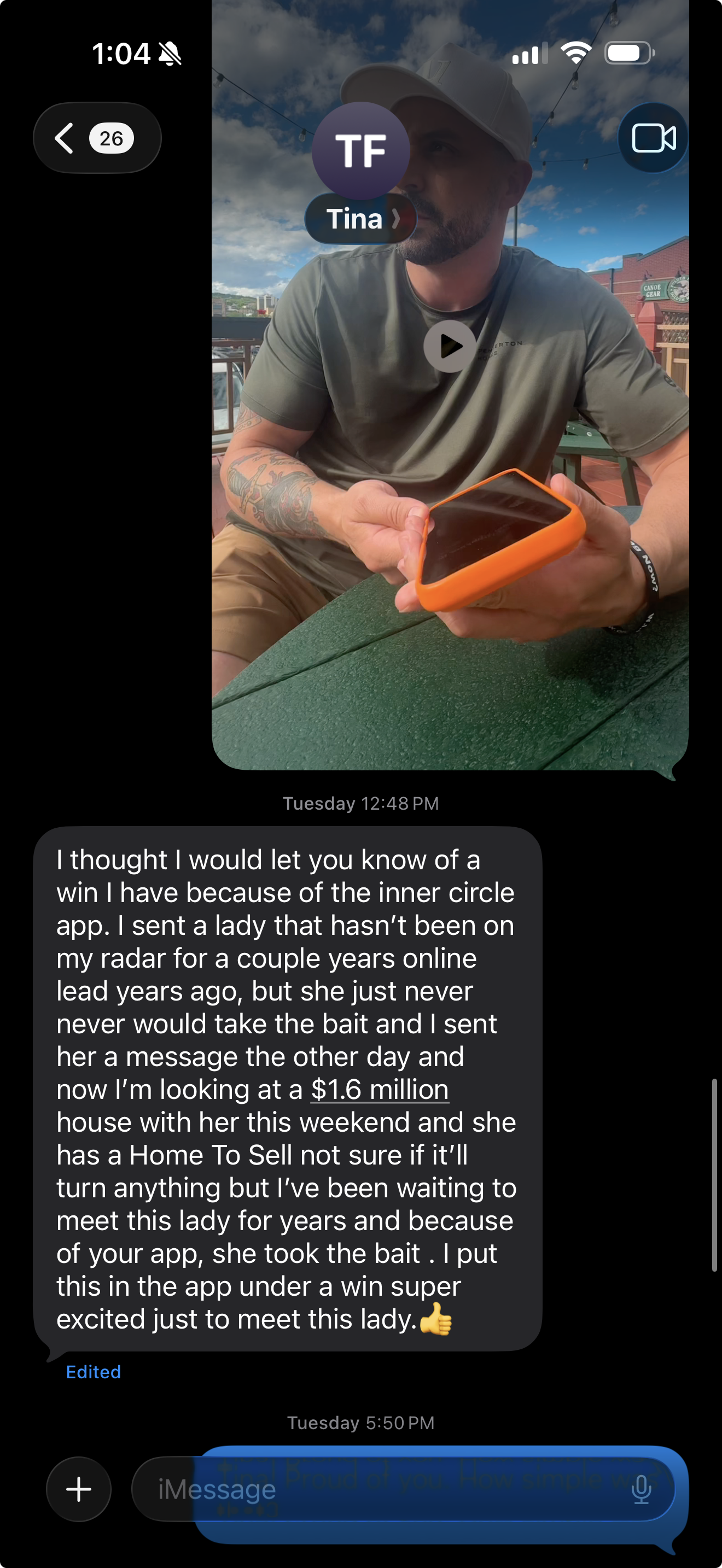 Agent reactivated a dormant lead through the app